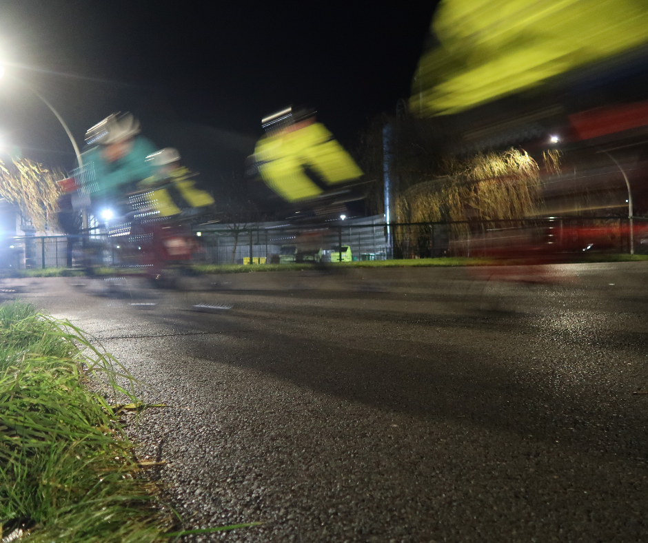 Cycle race coaching session in full swing in Doncaster on Wednesday evenings.
